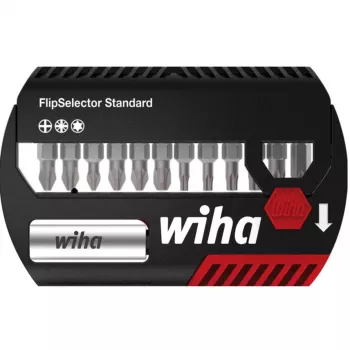 Sada bitov do skrutkovača wiha FlipSelector 39060 — 15-dielna: Phillips, Pozidriv, TORX