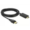 Adaptér video kábla DeLOCK 85318 DisplayPort na HDMI 3m čierny