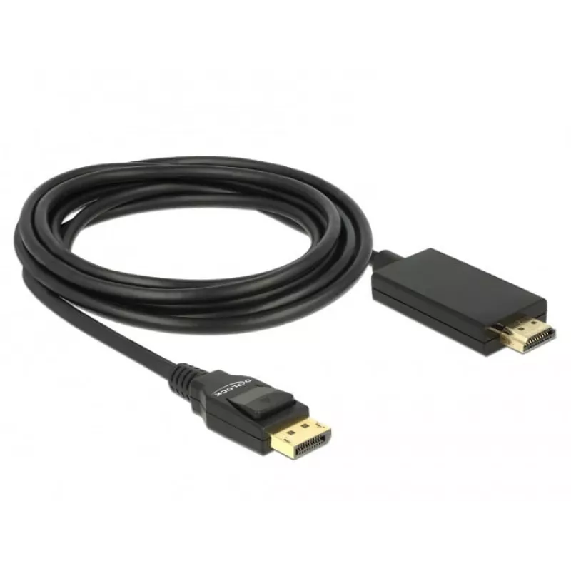 Adaptér video kábla DeLOCK 85318 DisplayPort na HDMI 3m čierny