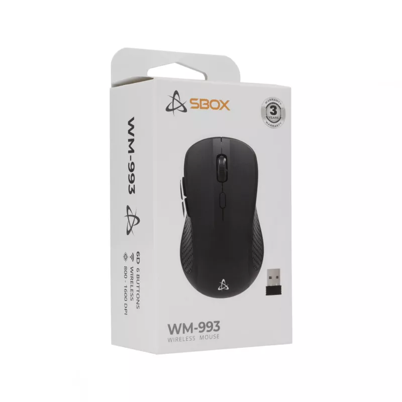 SBOX WM-993 bezdrôtová myš USB Type-A