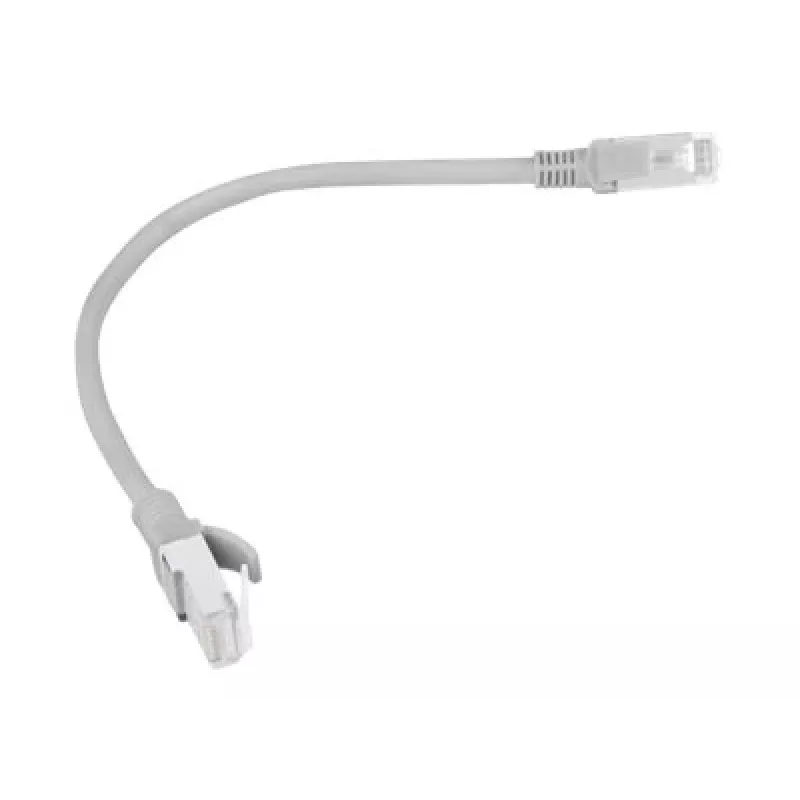 Sieťový kábel LANBERG PCU5-10CC-0025-S Cat5e U/UTP RJ-45 — 0,25 m, sivý