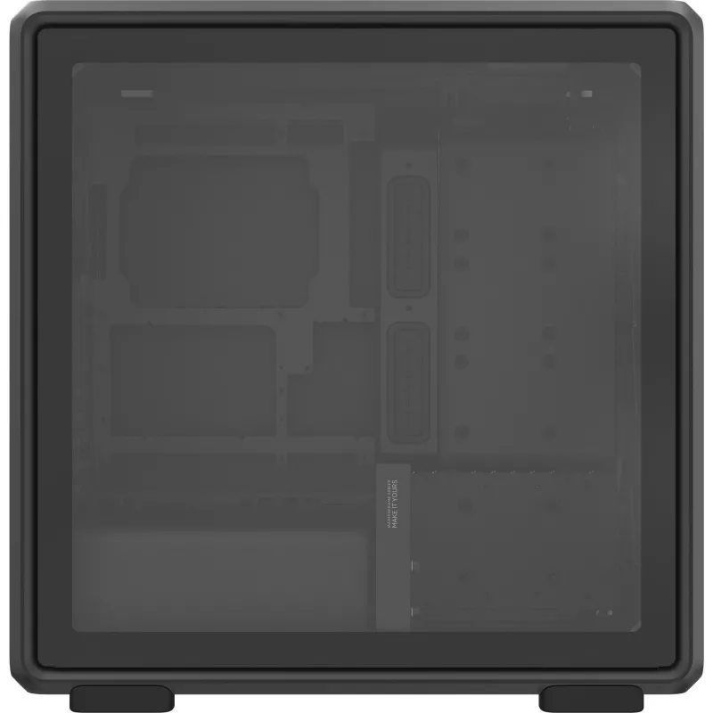 PC Midi Tower Cooler Master MasterFrame 600 Mesh — čierna, podporuje ATX/EATX, 2x200 mm predné ventilátory, podpora predných/bočných ventilátorov, 2x 3,5-palcové + 3x 2,5-palcové pozície