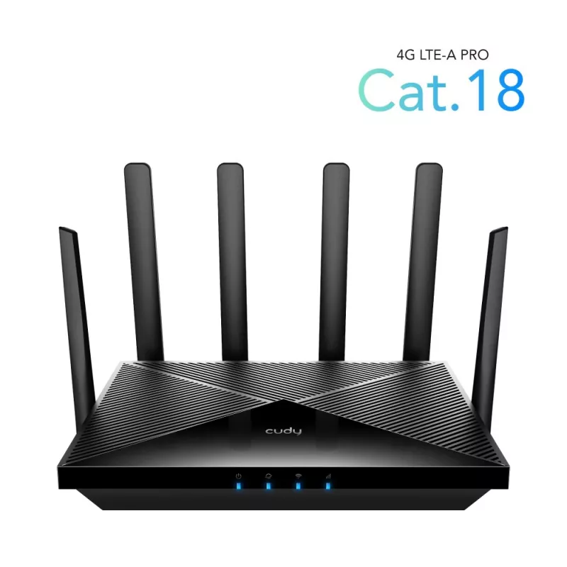 Cudy LT18 bezdrôtový router Gigabit Ethernet dual-band (2,4 GHz / 5 GHz) 4G čierny