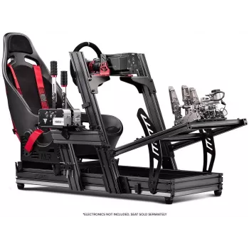 Next Level Racing – F-GT Elite Formula & GT hliníkový profilový simulátorový kokpit – bočná a predná montážna verzia (396039)