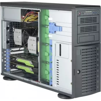 Super Micro Supermicro SC743 AC-1K26B-SQ - Tower - 4U - Extended ATX - SAS - Hot-Swap 1200 Watt - čierny - USB (CSE-743AC-1K26B-SQ)