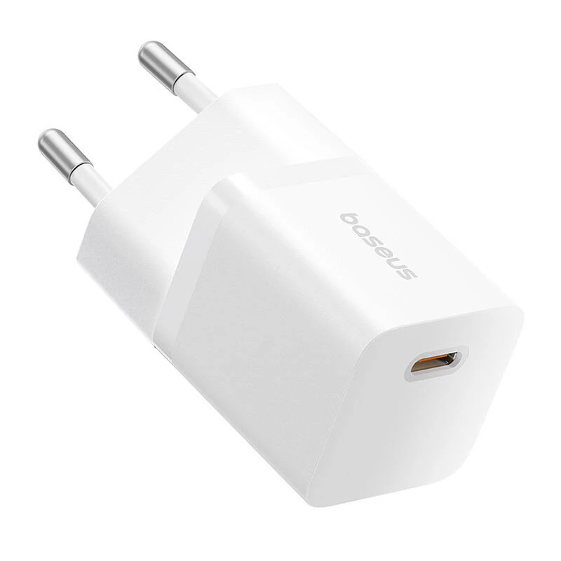 Baseus P10110909213-00 USB-C GaN5 mini 25W sieťová nabíjačka biela