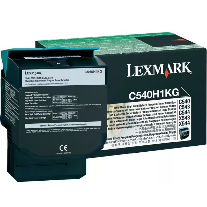 Toner Lexmark HY čierny LCCP C540 2500 strán