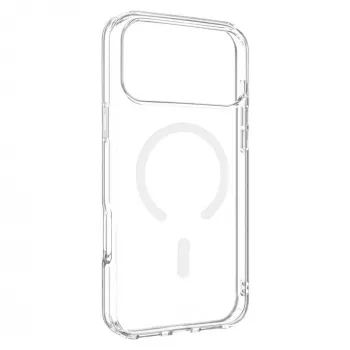 FIXED MagPure TPU/PC zadný kryt pre Apple iPhone 17 Pro Max, transparentný