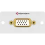 Kindermann Konnect 50 alu - modulárny faceplate-snap-in - HD-15 (7444000901)