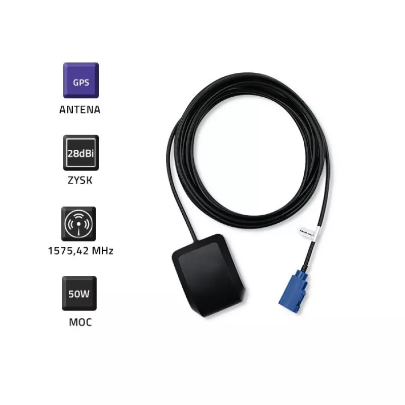 Outdoor GPS anténa QOLTEC 57038 28 dBi — externá vysokozisková anténa pre GPS príjem