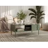 Cama TRESSE lavica / stolík 110x60x40 matný zelený