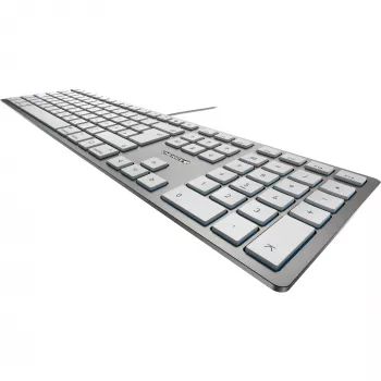 CHERRY KC 6000 tenká FOR MAC klávesnica Office USB QWERTZ nemecká strieborná