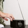 Lenco CR-625BK rádiobudík DAB+/FM s Bluetooth a bezdrôtovým nabíjaním, čierny