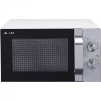 Mikrovlnná rúra Sharp R204WA strieborná, biela Solo mikrovlnná rúra na pracovnú dosku 20 l 800 W