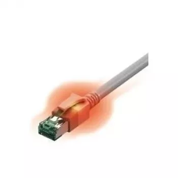 EasyLan DualBoot LED patch kábel Cat.6A (ISO/IEC), S/FTP, sivá, 5,0 m, s LED identifikáciou