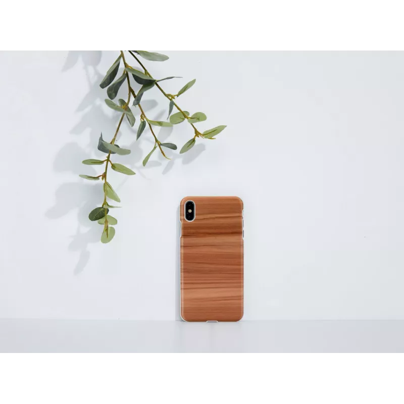 Puzdro na smartphone man and wood pre iPhone XS Max – Cappuccino White