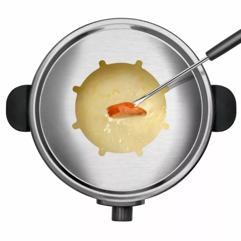 Sada na fondue Taurus FF2 2 L pre 8 osôb, nerezové telo, 1000 W, 230 V, čierna/strieborná