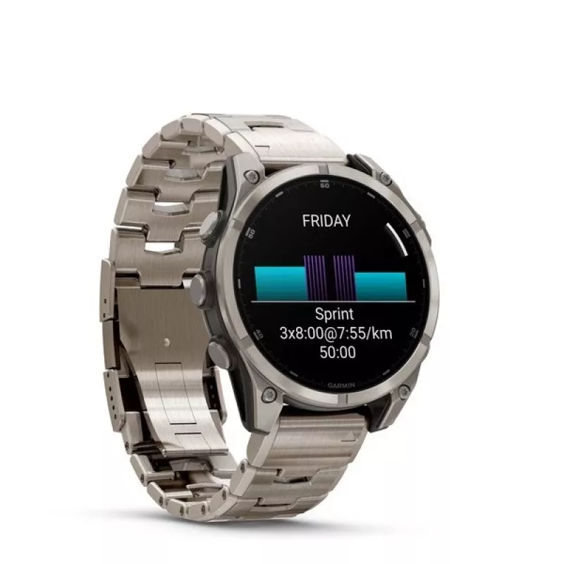 Smartwatch GARMIN Fenix 8 47 mm, 1.4 inch (3,56 cm) AMOLED 454×454, titán, Wi‑Fi, GPS