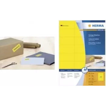 Samolepiaca etiketa HERMA 4545 obdĺžniková červená