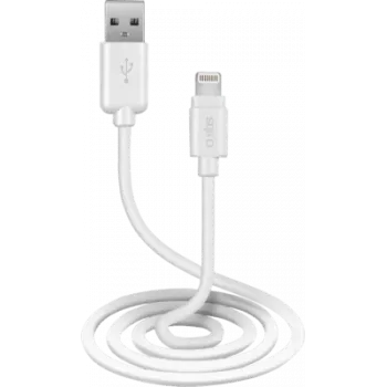 SBS TECABLEUSBIP589W Lightning kábel 1 m biely (TECABLEUSBIP589W)