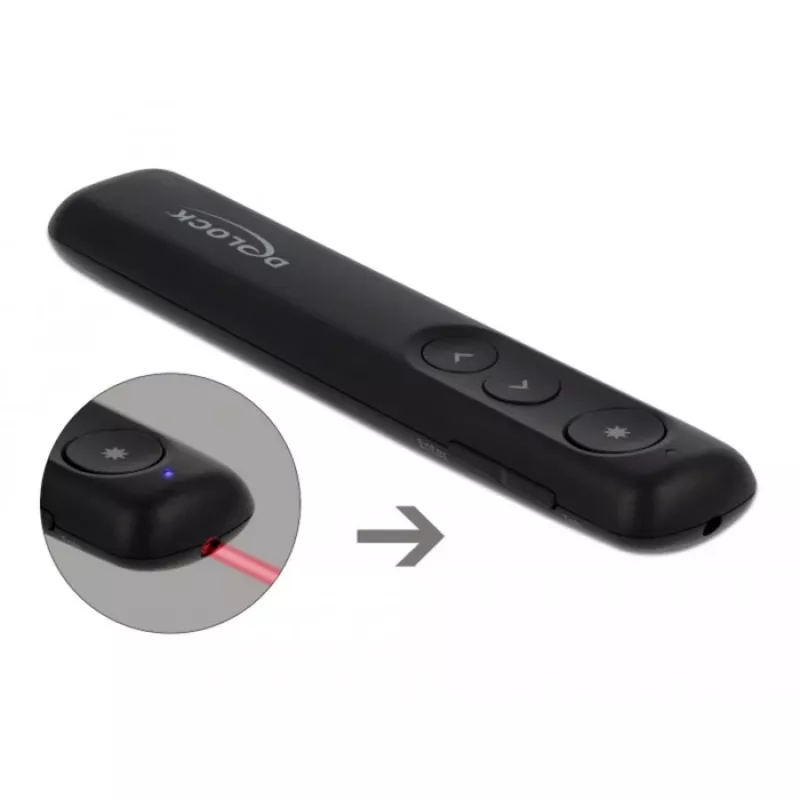 Laserový prezentér DeLOCK USB 64092 čierny