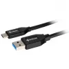 USB-3.2-Gen-2 kábel, USB-A konektor samec > USB-C konektor samec (čierna, 0,5 metra)