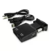 SAVIO CL-145 konvertor VGA na HDMI, audio, Full HD, čierna