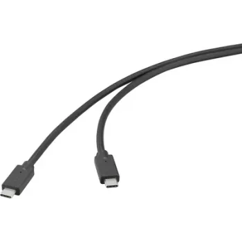 Renkforce USB kábel USB 3.2 Gen2x2 20 Gbit/s USB-C konektor samec-samec čierny 4K (RF-6830466)