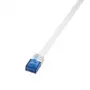 Sieťový kábel LogiLink 0,25m RJ45 Cat6 biely
