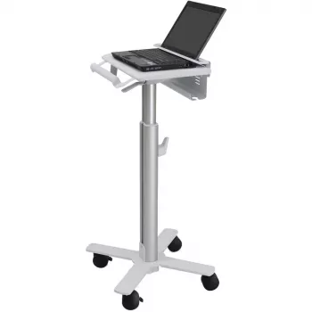Ergotron StyleView vozík na notebook, SV10 – vozík na notebook – medicínsky – kov – biely, hliník – veľkosť obrazovky: do 43,2 cm (do 43,20 cm (17)) (SV10-1100-0)