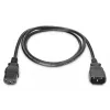 Predlžovací kábel Type IEC C14/IEC C13 M/F čierny 1,8m