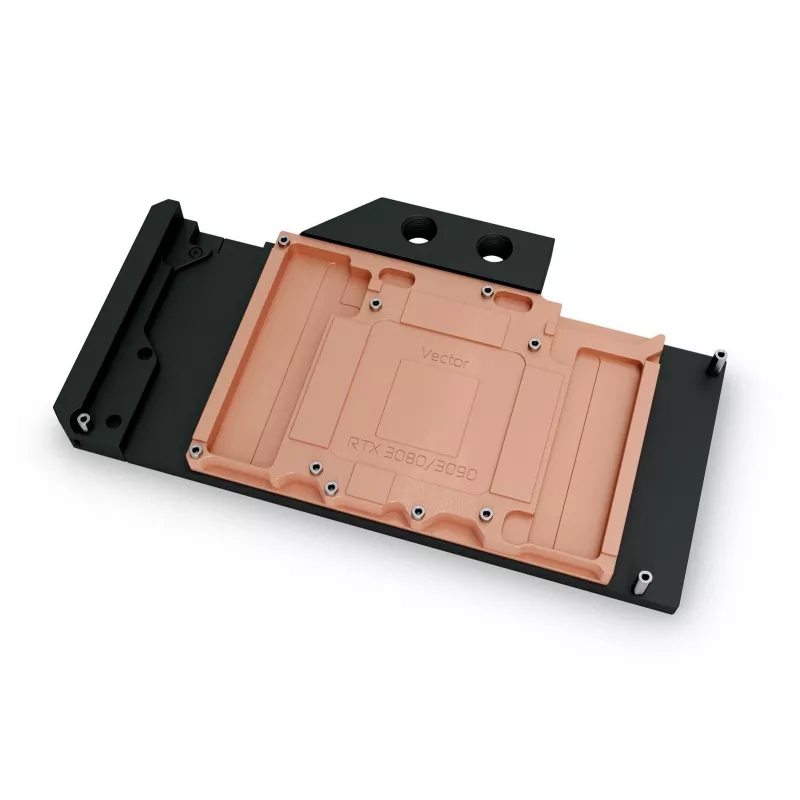 Vodný blok EK Water Blocks Quantum Vector RTX 3080/3090 – acetal/meď, čierna, 220×124×20,5 mm