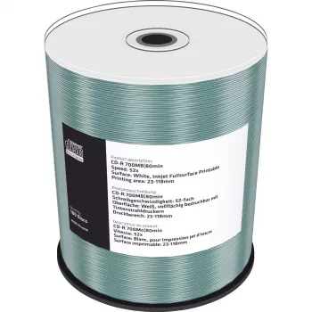 CD-R MediaRange MR203 700 MB 52x Inkjet Printable 100 ks