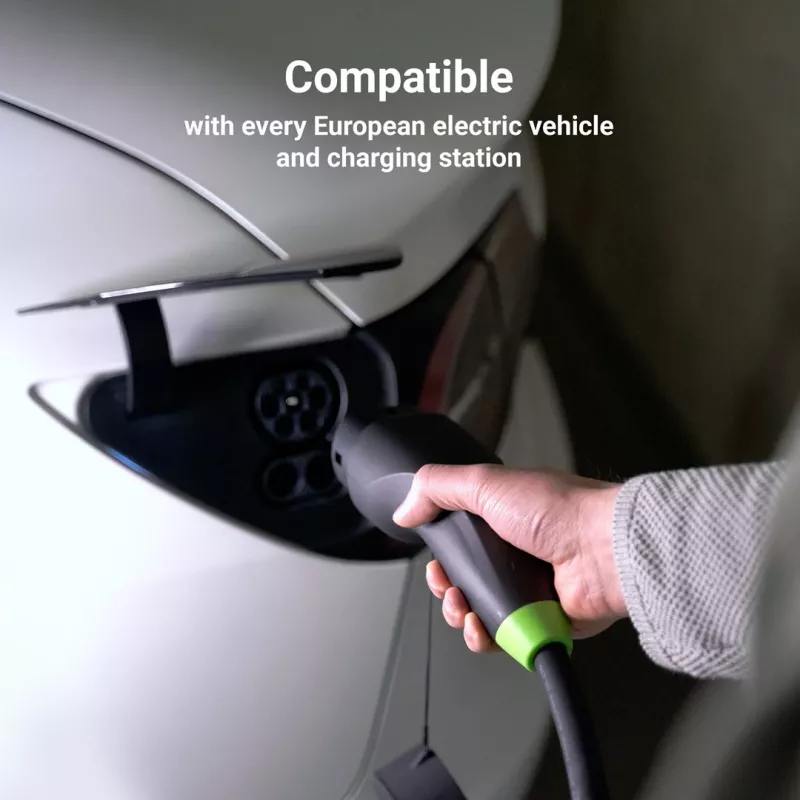 Nabíjací kábel Green Cell EVKABGC03 — Typ 2, 5 m, 11 kW, pre elektromobily