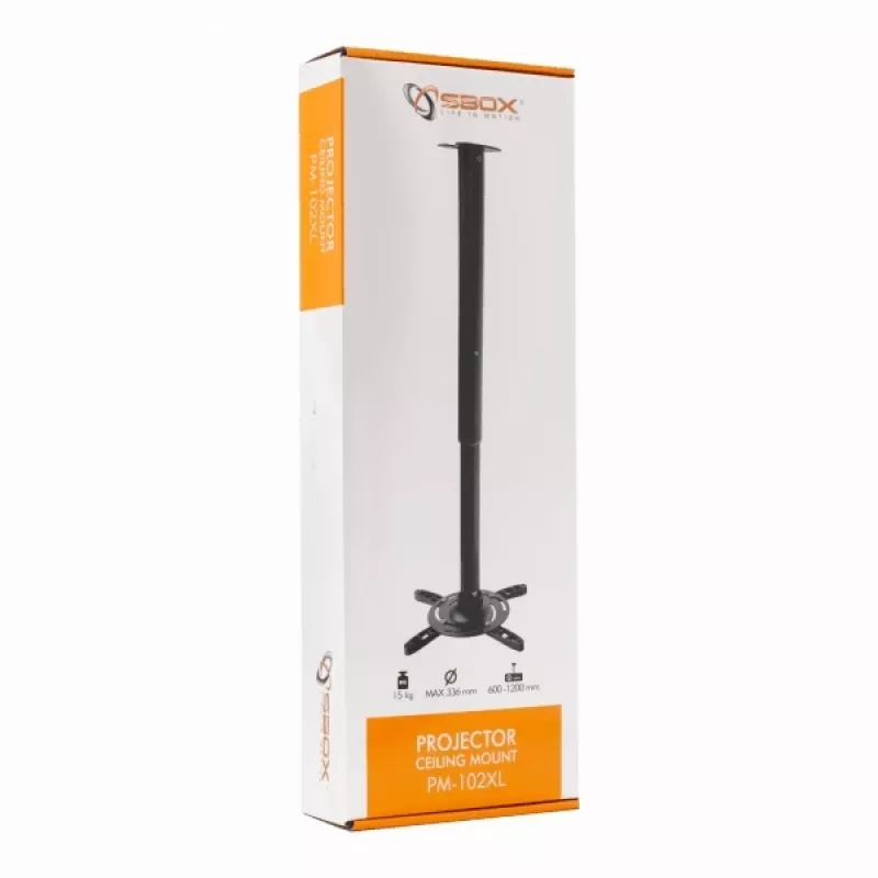 Sbox držiak projektora na strop max336mm 15kg PM-102XL