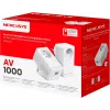 MERCUSYS MP500P KIT - AV1000 Gigabit Passthrough Powerline štartovacia sada so zásuvkou