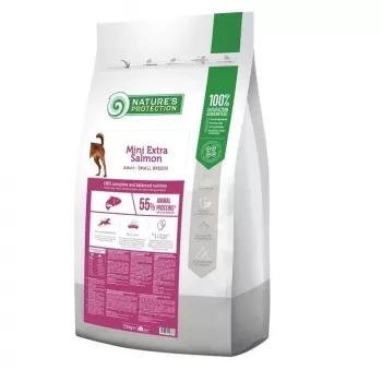 NATURE'S PROTECTION Mini Extra Salmon suché krmivo pre psov 7,5 kg