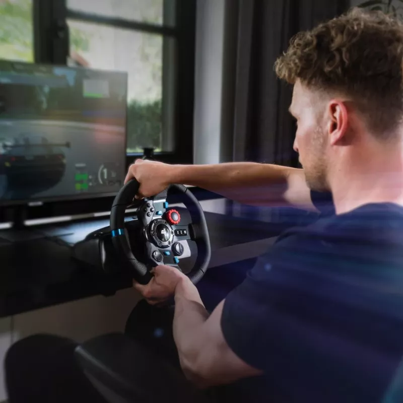 Logitech G G29 volant + pedále PlayStation 3, PlayStation 4 analógový USB 2.0 čierna