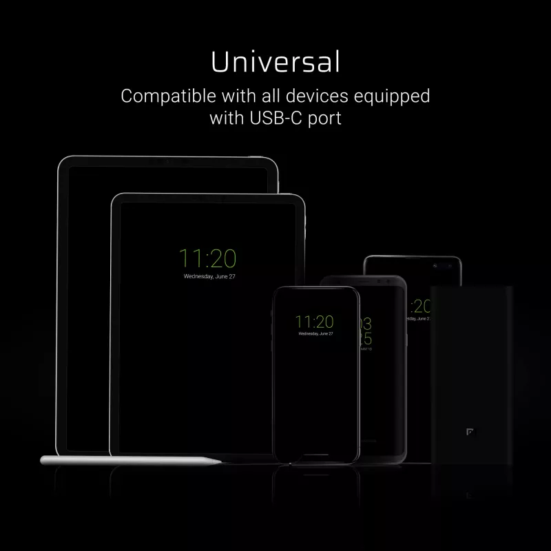USB-A na USB-C kábel Green Cell KABGC03 – 0,25 m, čierny, 480 Mbit/s
