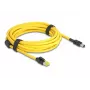 Sieťový kábel DeLOCK 81253 čierny žltý 5m Cat6