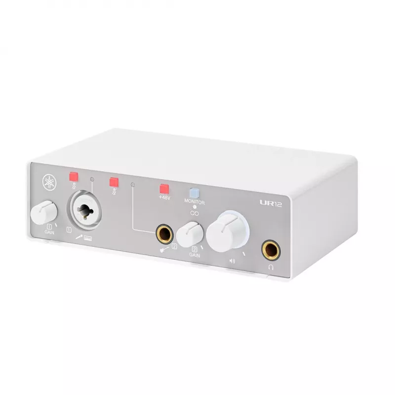 Audio rozhranie YAMAHA UR12MK3 White – kompaktné 2-in/2-out USB…
