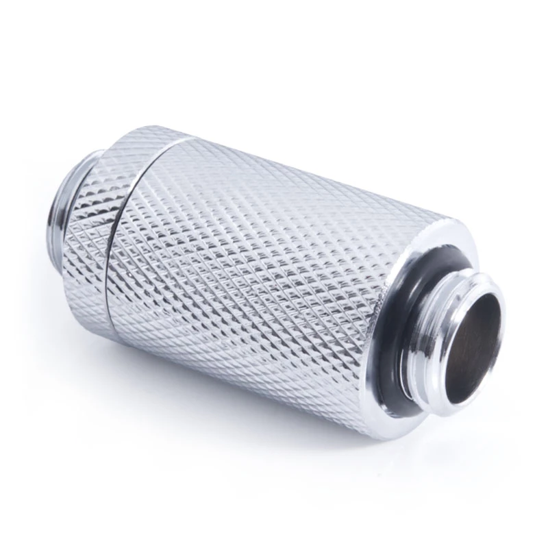 Alphacool ES D-Plug 31,5 mm, vonkajší závit G1/4 – vonkajší závit G1/4, chróm
