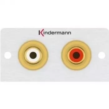 Zásuvkový modul 2 x RCA Kindermann 7444000510