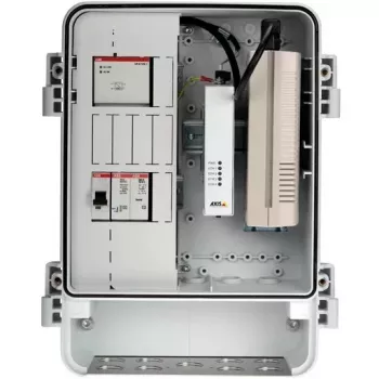 Axis T98A18-VE Media Converter Cabinet A - mediálny konvertor - GigE - 10Base-T, 100Base-TX, 1000Base-X, 100Base-X - 2 porty - RJ-45 / SFP (mini-GBIC)