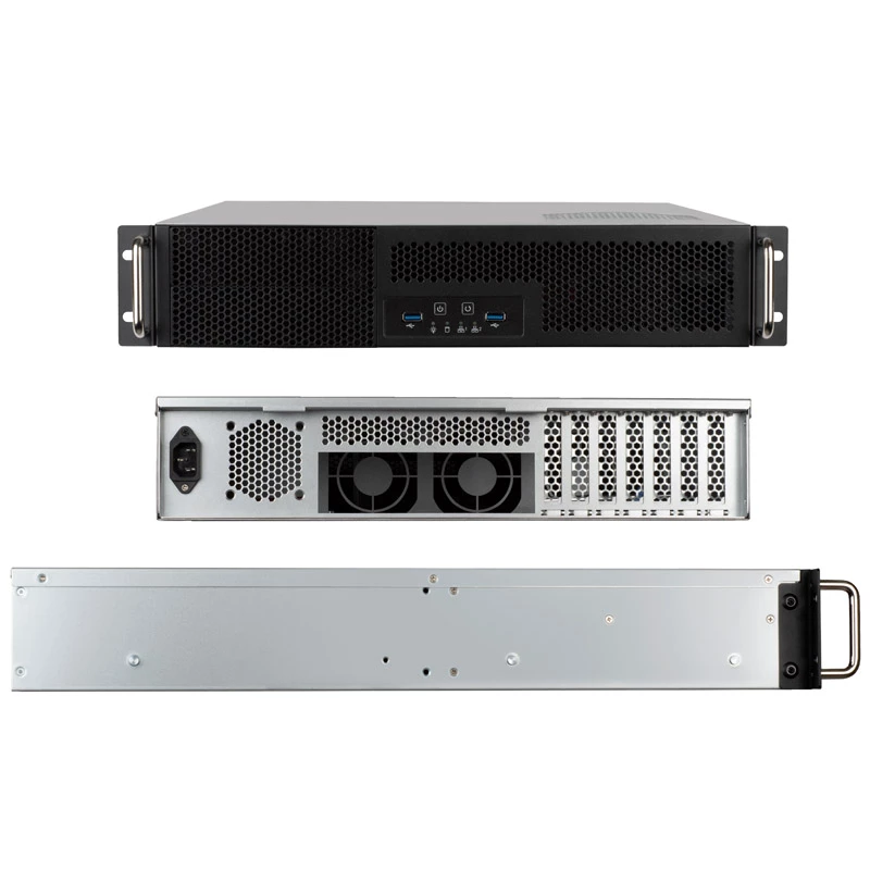 SilverStone RM23-502 rackový serverový chassis, ATX, USB 3.0 - 2U - čierna