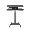 Maclean MC-835 prenosný elektricky výškovo nastaviteľný stôl 72 – 122 cm, max. 37 kg, ovládací panel, sedavé a stojace pracovné miesto