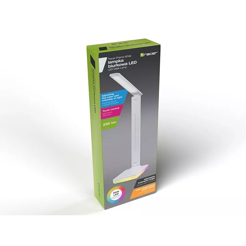 Tracer 47705 Prisma biela LED stolná lampa