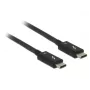 Delock 84844 kábel Thunderbolt 3 USB-C, samec – samec, 40 Gbps, 5 A, 0,5 m, čierny