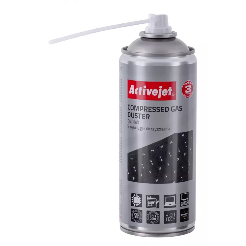Čistič stlačeným vzduchom ActiveJet AOC-200 – sprej na čistenie zariadení, 400 ml, na kov/plast, elektroniku