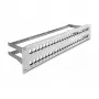 DeLOCK 19 inch Keystone patchpanel 48 portov so zaisťovačmi káblov 2U sivé